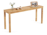 48" Solid Wood Leg Console Table, Narrow Farmhouse Entryway Table for Hallway & Sofa - Natural 83230197