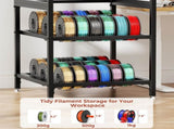 3D Printer Stand with Filament Storage, Heavy-Duty Metal Frame, T-Type Filament Holder, Built-in 36234338