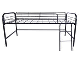 Metal Twin Loft Bed , Twin Size High Loft Bed Black W84041894