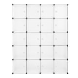 ZUN 20 Cube Organizer Stackable Plastic Cube Storage Shelves Design Multifunctional Modular Closet 05058128