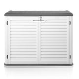 Outdoor Storage Shed, 34 Cu Ft Horizontal Outdoor Storage Cabinet, Lockable Outdoor Storage Box for 04808708