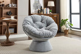 Oversized Swivel Accent Chair, 360 Swivel Barrel Chair, Papasan Chair for Living Room Bedroom W1752P172290