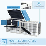 ZUN Outdoor Rabbit Hutch （Prohibited by WalMart） 65169278