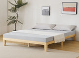 Basic bed frame painted pine wood original color Full 189*136*30.5cm wooden bed single bed 29832787