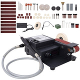 2-in-1 Belt Sander,350W Dual Motor Rotary Tool Sand Belt,Mini Electric Belt Sander Desktop W465P202884