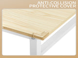 Oak-colored SG001FD P2 particleboard iron pipe 120cm cut-out computer desk with non-woven fabric 27487135
