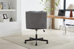 ZUN Armless Desk Chairs with Wheels Office Chair Vanity Chair with Technical Cloth Adjustable Swivel W2725P207702