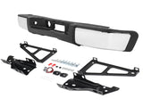 Pickup Rear Bumper Chevrolet Silverado 1500 2007-2013-Silver/Steel/No Hole 45249194