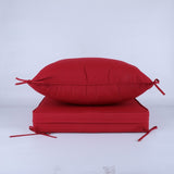 2 PCS Set 24x24 in Outdoor Deep Seat Cushion- Waterproof Fade-Resistant Patio Furniture Cushions 36850417