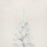 ZUN 7.5FT White Slim Artificial Christmas Tree Includes Foldable Metal Stand 03440975