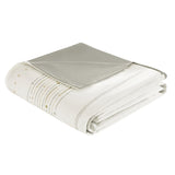 King/Cal King Cotton Printed Duvet Cover Set with Trims B03596469