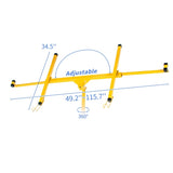 ZUN Drywall Panel Lifter Drywall Panel hoist Panel Hoist Jack Lifter 11ft yellow color 22546369