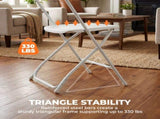 Folding Chairs, 4/6/10-Pack White Indoor Outdoor Stackable Portable for Events, Offices, Weddings 85824238