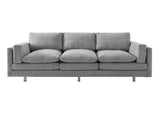 Modern 3-seater Sofa 79.5" Sofa Couch Upholstered Sofa with Dual-layer Seat Cushions for Living N763P351754R
