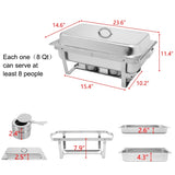 9L-1*2 Single Basin Two Set Stainless Steel Rectangular Buffet Stove 49867937