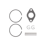 Cylinder Piston Top End Rebuild Kit for EZGO Golf Cart 2 Cycle Engine 1976-1988 97511976