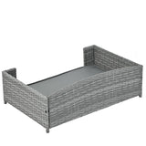 ZUN Dog Bed, Pet Bed, Pet Enclosures, Pet Outdoor Pet Patio Seasonal PE Wicker Pet W170390114