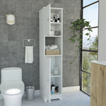 ZUN Ibis Linen Cabinet, Double Doors, Four Interior Shelves, Two Cabinets -White B20091912