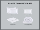 King/Cal King 100% Cotton Sateen Embroidered Comforter Set B035129280