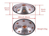 9 Notes Gold-eyes Solid Color Handpan Drum Steel Percussion Instrument 17101515
