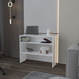 Vail Console table in Melamine with Open Storage, White B128P237148
