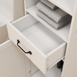 Floor Standing Cabinet with 1 Door and 1 Drawer - White W28263149