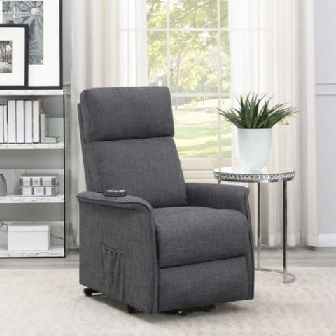 ZUN Charcoal Power Lift Recliner with Massage Function B062P153841