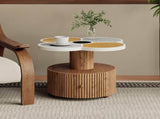 Unique Four-Leaf Clover Side Table for Living Room, Bedroom & Small Spaces Accent Table with N770P355454N