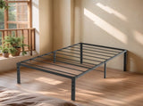 Black Twin Size Simple Basic Platform Metal Bed Frame - 18 Inch Bed Height 37232322