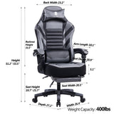 Vanbow.Seat Height Adjustable Swivel Racing Office Computer Ergonomic Video Game Chair W152166557