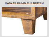 Shoe cabinet with 2 doors, 5 open compartments, and a tabletop with a back panel made of MDF 17073694