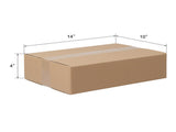 50pcs 14 "x 10" x 4 " thick 3mm corrugated cardboard box in kraft paper 82158982