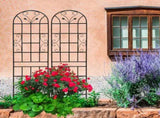 4 Pack Metal Garden Trellis 86.7" x 19.7" Rustproof Trellis for Climbing Plants Outdoor Flower W1586P268035