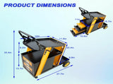 Multi-function welder trolley, MIG TIG ARC plasma cutter storage tank with 2 safety chains, portable 64948607