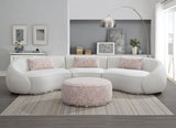 Pink Ottoman with Metal Frame B062P215459
