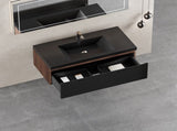 36'' Floating Bathroom Vanity with Sink, Wall-Mounted Striped Bathroom Storage Cabinet with W1573P265198