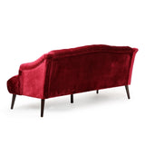 Comfy 3-seat Sofa with Wooden Legs, PU, for Living Room and Study N760P178601R