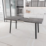 55.12-70.87"expandable modern kitchen dining table, rectangular MDF dining table for 4-6 people, W2189P190486