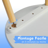 Kids Wood Table and Chairs Set, Toddler Play Table with 2 Chairs, 3 Pieces Children Multi-Activity 92483945