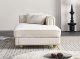 66.9''W Velvet Chaise Lounge,Luxury Modern Chaise Furniture,Tufted Back with 2pcs toss pillows for W579P224630
