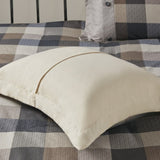 7 Piece Herringbone Comforter Set Neutral Queen B03597190