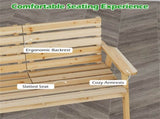 Wooden bench withFol dable Middle Table - Natural 13693200