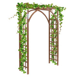 Beautiful And Practical Garden Arch Dark Brown 24988614