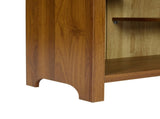 4-Tier Arched Top Freestanding Shelf, Asymmetrical Open Storage Cabinet , Wood Display Shelf for W3123P485377