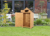 Fir wood Arrow Shed with Single Door Wooden Garden Shed Wooden Lockers Wood Color 04590997