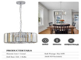 Modern Crystal Chandelier for Living-Room Round Cristal Lamp Luxury Home Decor Light Fixture W1340P189405