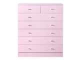 Modern Simple 7-Drawer Dresser Pink 24822027