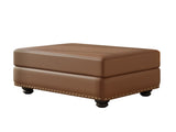 Faux Leather Ottoman to Combine with Single Seater Sofa, 2 Seater Sofa and 3 Seater Sofa, Suitable W1885P469593