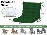 High Back Chairs Set of 2, Waterproof Outdoor Rocking Chair with Ties, Rocking Chair 25705302
