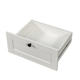 2-in-1 Coat Rack and Nightstand,Wood Bedside/Entryway Storage Organizer with Drawer & Hooks, W331P280719